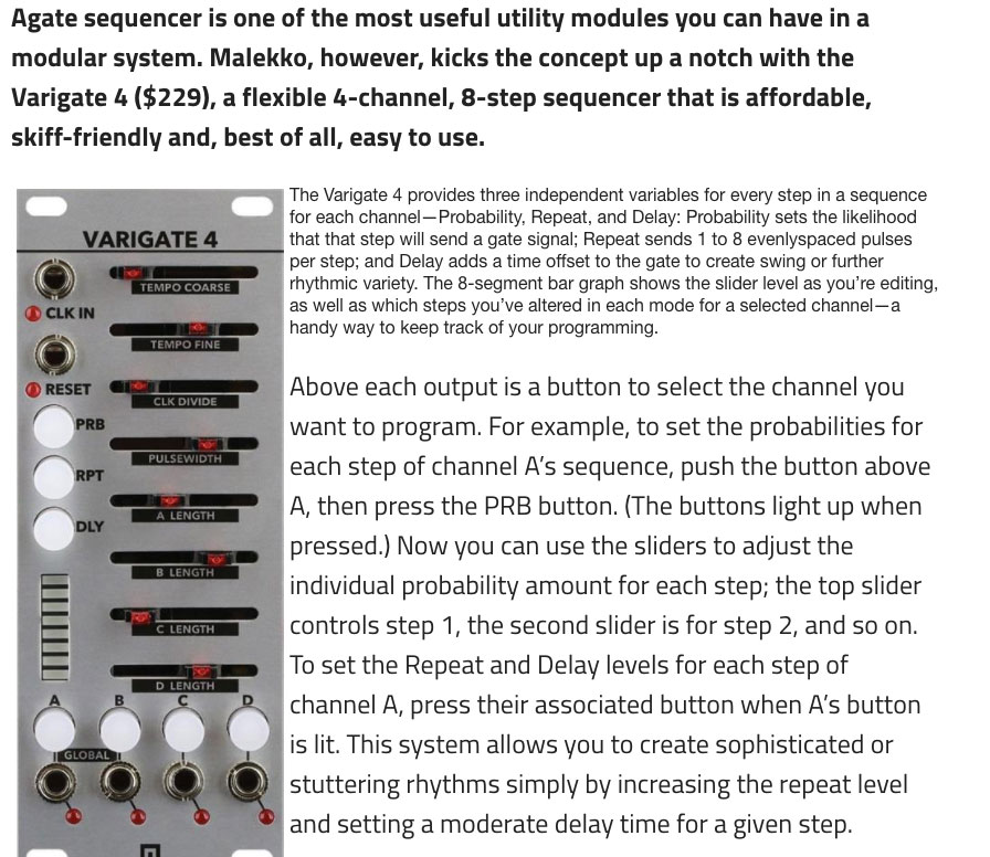 Malekko Heavy Industry Corporation | VARIGATE 4